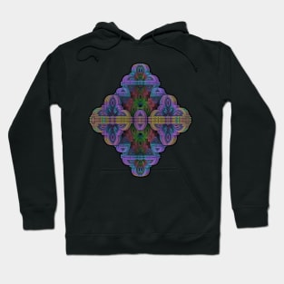 Diamond-shaped three-dimensional fractal pattern Hoodie